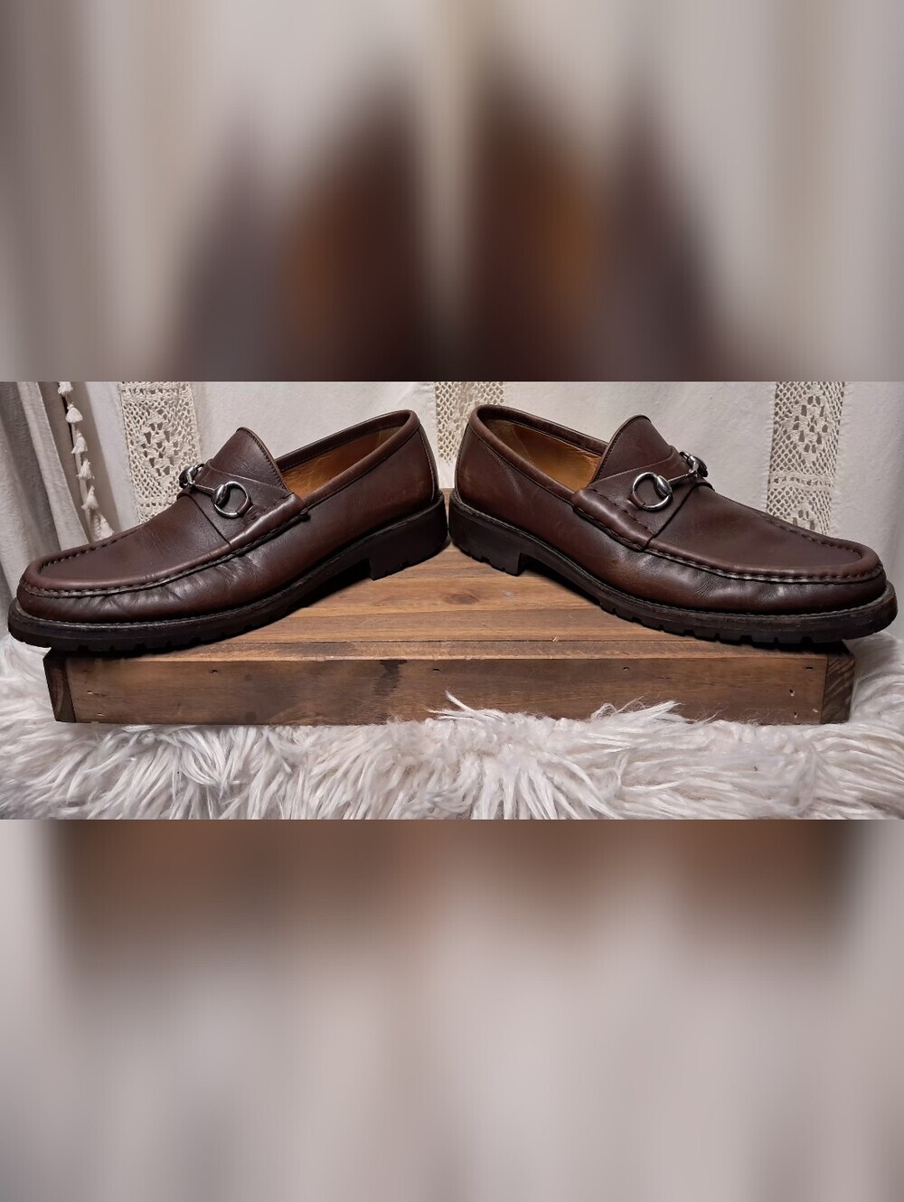 Vintage Gucci Men's Horsebit 1953 Leather Loafers Size 10.5 UK Or 11.5 US
